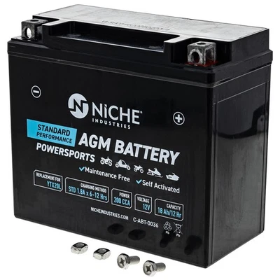 NICHE AGM Battery YTX20L for Ski-Doo MXZ Skandic Summit 415129898 Snowmobile - Image 1 of 4