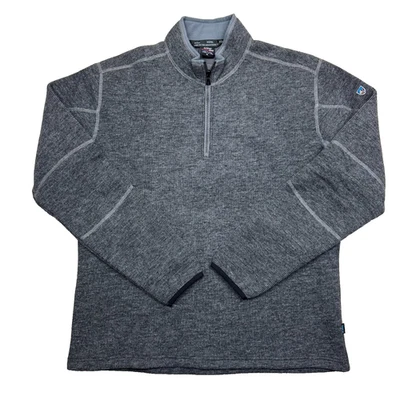 Kuhl Thermo Kore 1/4 Zip Sweater Men's Size XL Gray Pullover Fleece Lined Wool - Image 1 of 4