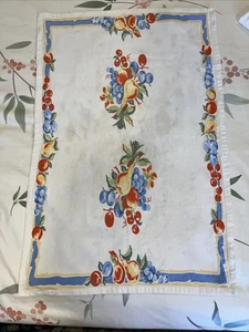 Asciugamano da tè vintage in cotone 19x26" frutta - Foto 1 di 3