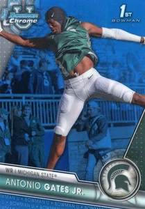🏈 Antonio Gates Jr. 2023 Bowman U Chrome Blue 1st Bowman 001/199 #174 - Picture 1 of 2