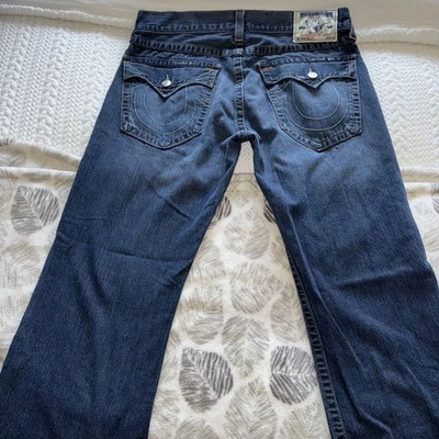 Men’s Tru Religion Billy Dark Wash Jeans 36 - Image 1 of 4