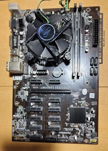 B250-BTC 12 Card 12PCI-E Mining Board B250-12P LGA1151 DDR4 With CPU & Cooler - Picture 1 of 1