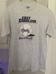 Vintage 1999 ECU East Carolina Pirates Baseball T Shirt Size L (42-44) - Picture 1 of 3