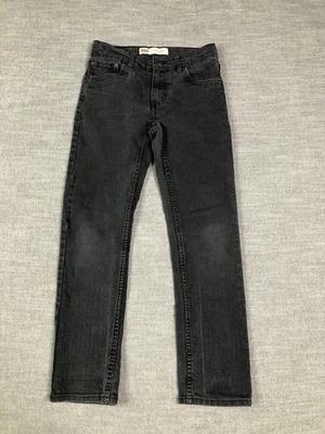 Levis 511 Jeans Boys 12 Regular Black Slim Fit Stretch Denim Youth W26 L27 Foto 1 de 4