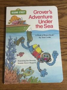 Grover’s Adventure Under The Sea Book Sesame Street 1989 - Foto 1 di 2