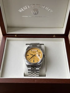 West End Watch Co 6868.10.3338 Sowar Prima Yellow Men’s Watch - New - Picture 1 of 7