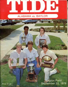 Programa de fútbol americano Alabama v Baylor 1979 excelente estado marea carmesí campeones nacionales - Imagen 1 de 1
