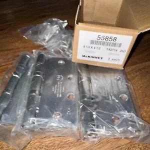 3-Pack McKinney Assa Abloy HD 4-Hole Door Hinges 4-1/2" x 4-1/2" - MK55858, PFL1 - Picture 1 of 4