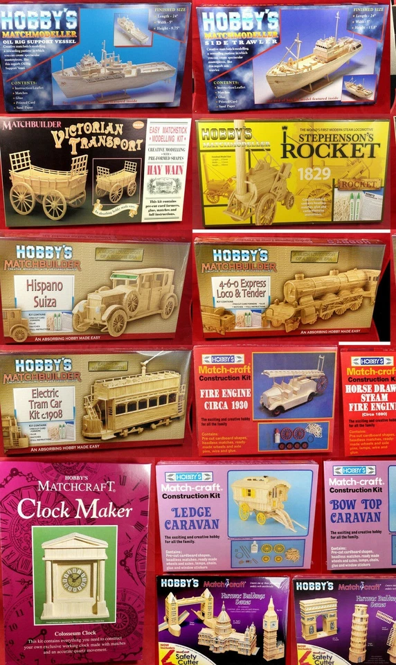 Matchstick Modelling Kits Various - Image 1 of 1