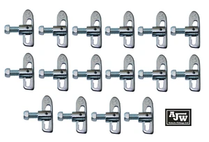 Remolque 16 X sujetador antiluce ZP M12 x 25 mm cajas de caballos puerta trasera bloqueo de caída - Imagen 1 de 7