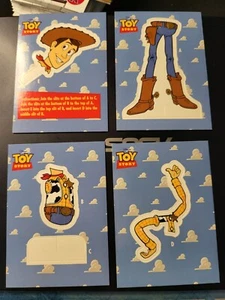 1995 Skybox Toy Story CONSTRUCTION CARDS #75 #76 #77 #78 WOODY Set - Picture 1 of 2