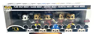 FUNKO POP VINILO DISNEY MICKEY MOUSE PAQUETE DE 5 EXCLUSIVO JUEGO DE 50 ANIVERSARIO - Imagen 1 de 6