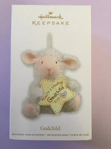Hallmark Keepsake Godchild Lamb Christmas Ornament New - Picture 1 of 5
