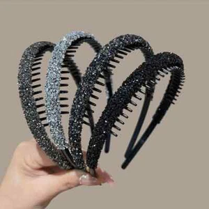 Toothed Non-Slip Women Hair Tie Hairpin Headband Face Wash Hair Band Headdress - Picture 1 of 16