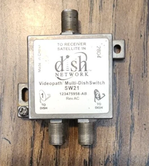 SW21 ORIGINAL DISH NETWORK MULTI-SWITCH DISHNET SW-21 LNB 119 110 129 82 91 BELL - Image 1 of 1