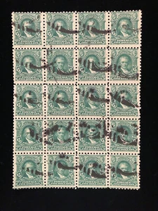 U.S: USED #480 BLOCK/20 SCARCE LARGE MULTIPLE CV $1,260+ - Imagen 1 de 2