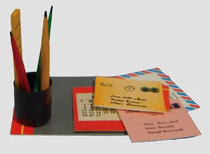 DOLLS HOUSE 1/12th SCALE STATIONERY SET - Picture 1 of 1