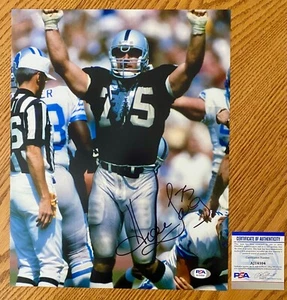 Howie Long Oakland Raiders Signed 11x14 Photo PSA COA RARE - Picture 1 of 1