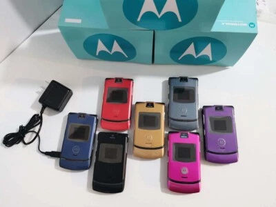 Unlocked - Motorola RAZR V3 2G vintage Mobile Phone Good Condition All colors - Image 1 of 4