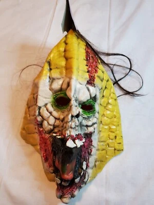 Evil Corn Mask Adult Halloween Latex Forum Masque 2015 Scary Horror Blood New - Image 1 of 4