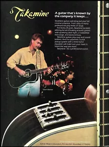 Guitarra acústica Steve Wariner 1986 Takamine con anuncio ecualizador de 3 bandas - Imagen 1 de 3