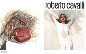 2018 Roberto Cavalli Birgit Kos moda 2 páginas anuncio de revista - Imagen 1 de 1