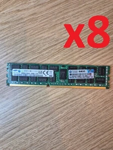 Lot of 8x HP Samsung 8GB PC3-12800R DDR3-1600MHz ECC Server Memory 689911-071 - Picture 1 of 4