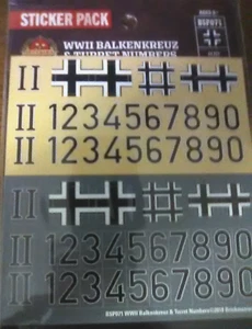 Brickmania WW2 turret numbers sticker pack New and sealed - Picture 1 of 1
