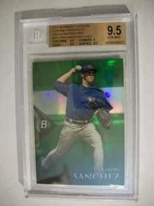 AARON SANCHEZ 2014 Bowman Platinum Prosp Green Refractors BGS GEM MINT 9.5 /399 - Picture 1 of 1