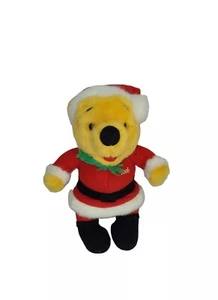 Vintage Winnie the Pooh Christmas Santa - Mattel 1995 Stuffed Animal Disney 9" H - Picture 1 of 5