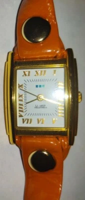 La Mer коллекции женские часы желтовато-коричневый группы золотые пуговицы 22 дюйма длиной  - Изображение 1 из 4