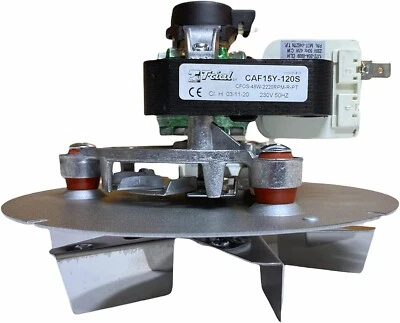 EBM Estrattore Fumi Stufa Pellet Caldaie Ventilatore Universale 48W TRIAL + ENCODER