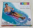 New Intex Inflatable King Kool Pool Lounge 63" x 33.5" Headrest and Cup Holder