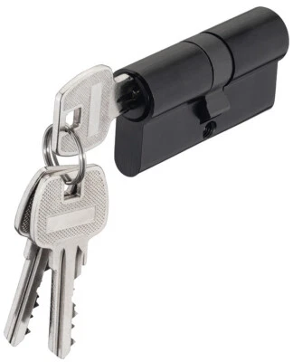 Häfele Doble Cilindro Negro Mate de Puerta Cerradura Cilíndrica - Imagen 1 de 3