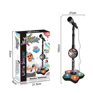Kids Microphone With Stand Karaoke Song Music Instrument Toys Birthday Gift - Picture 1 of 6