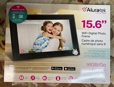 Aluratek AWS15F 15.6 inch WiFi Digital Photo Frame Touchscreen LCD 16GB - Image 1 of 3