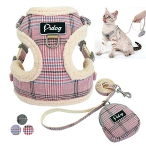 Cat Walking Jacket Harness&Leads&Treat Bag Set Escape Proof Pet Puppy Dog Vest  - Picture 1 of 15