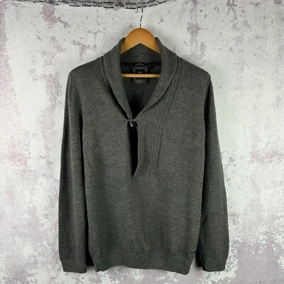 Cárdigan de lana Hugo Boss vintage para hombre gris manga larga lujo talla L Foto 1 de 4