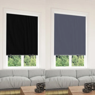 100% Blackout Roller Shades No Tools No Drill Cordless Blinds for Window Bedroom - Image 1 of 4