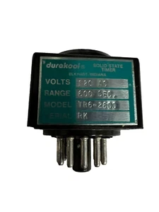 Durakool TR6-2000 Solid State Timer 600 Seconds 11-Pin - 120AC - Picture 1 of 4