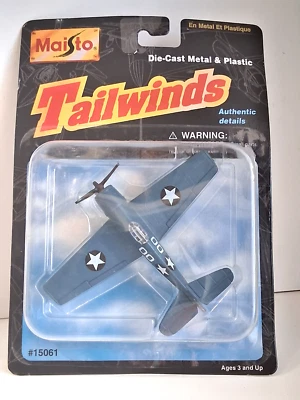 MAISTO TAILWINDS GRUMMAN F6 F HELLCAT SCALA 1/100 CIRCA 0160493 - Immagine 1 di 3