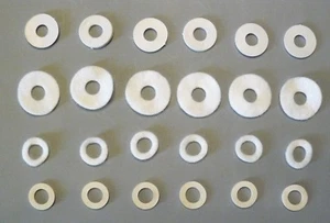 (24) Gummi & Filz Unterlegscheiben mit 3/8" Gleitloch Lampe Ersatzteile Beleuchtung (FRW) - Bild 1 von 3