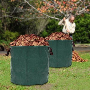 2Pack 106Gallon Lawn Garden Bags Reusable Yard Leaf Waste Bags-Storage Bag 220lb - Picture 1 of 24