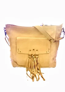 DAY&MOOD Alexis Hobo Crossbody Tote Dual Use Beige Leather Pocket Zip NWT $310 - Picture 1 of 15