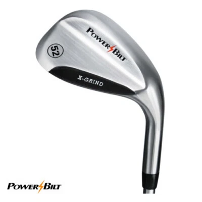 Powerbilt X Grind Stainless Steel Wedge Men's Right Hand 52, 56, 60, 62, 64 deg - Image 1 of 4