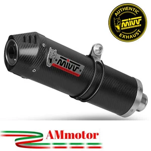 Mivv Suzuki Gsf 1250 FA 2014 Terminale Di Scarico Moto Marmitta Oval Carbon Cap - Imagen 1 de 2