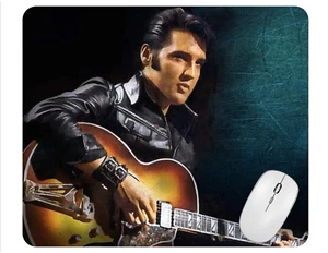 Elvis Computer Anti Slip Alfombrilla de ratón personalizada hecha a mano - Imagen 1 de 8