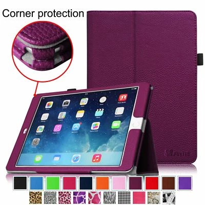 New Smart Magnetic Leather Stand Case Cover for iPad 2 3 4 Air Air2 Pro 9.7 2018 - Image 1 of 4
