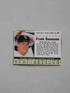 1961 Post Baseball Sammelkarte # 34_ Frank Baumann_Chicago White Sox_Krug - Bild 1 von 2