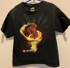 Ninja Go Boys Black Lego Short Sleeve Tee - Picture 1 of 3